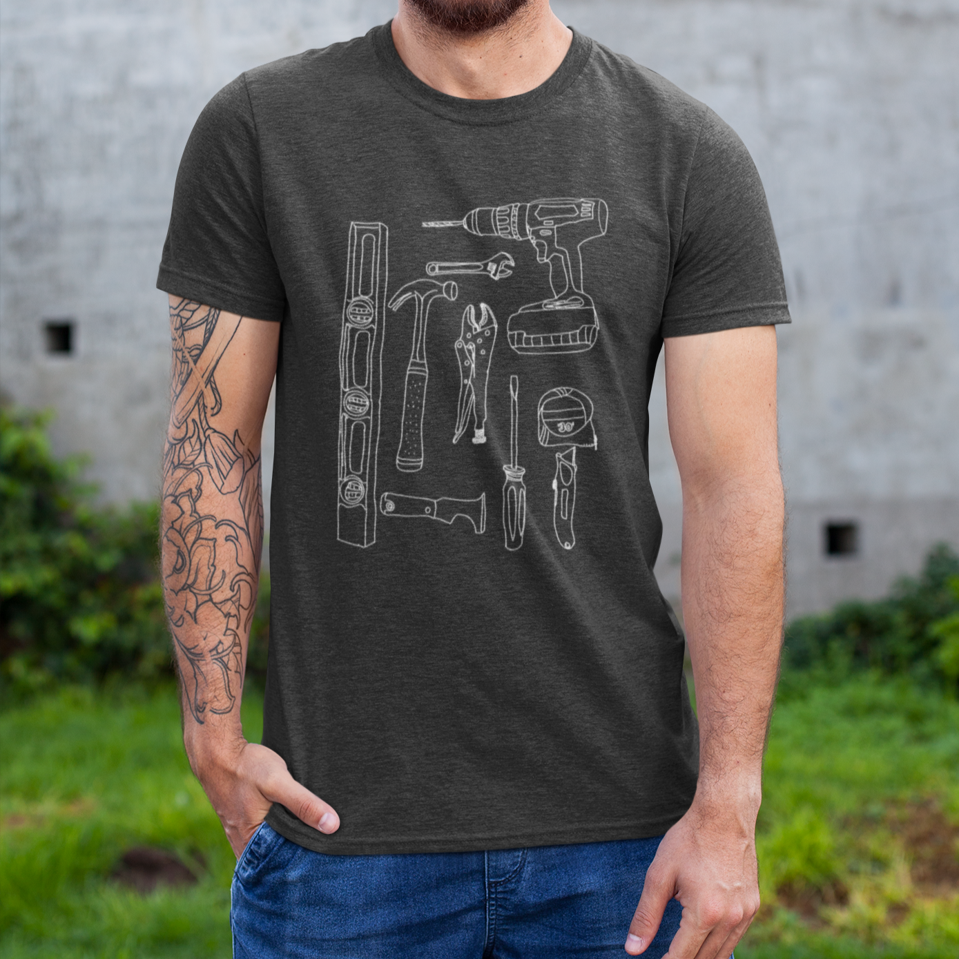 Les outils-T-shirt homme/unisexe💙