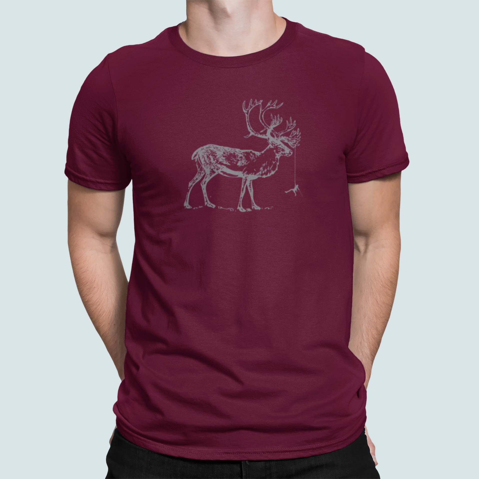 Caribou Grimpant -T-shirt homme/unisexe