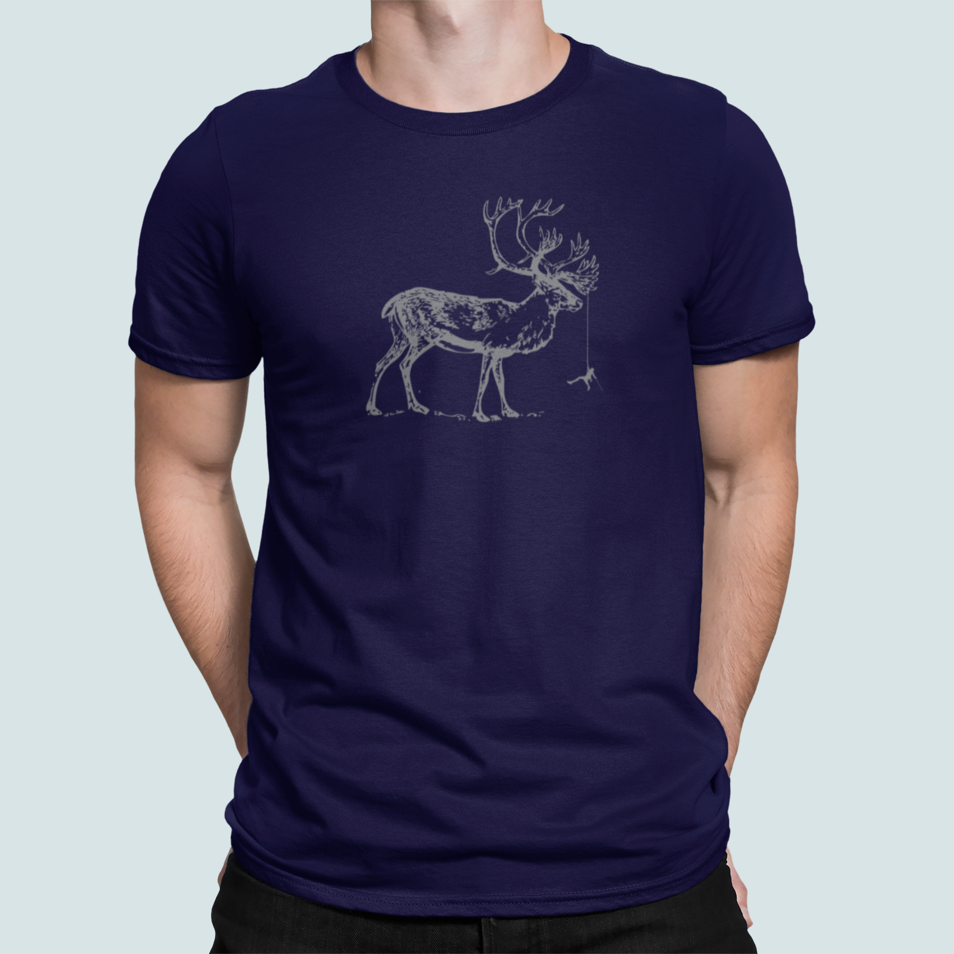 Climbing Caribou - Men's/Unisex T-shirt