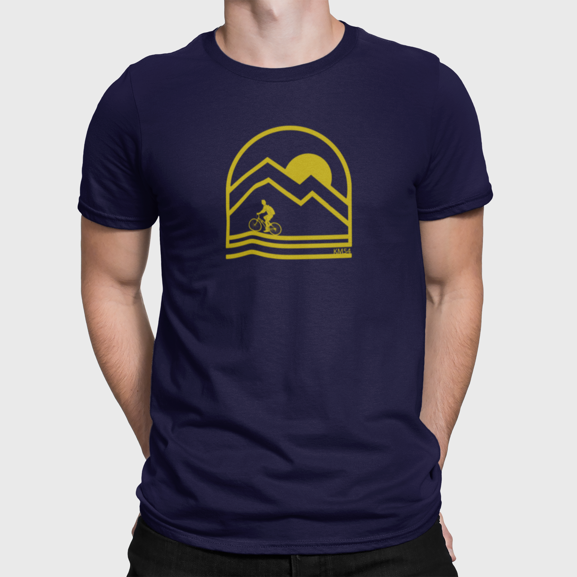 Cycliste -KM54-T-shirt homme/unisexe