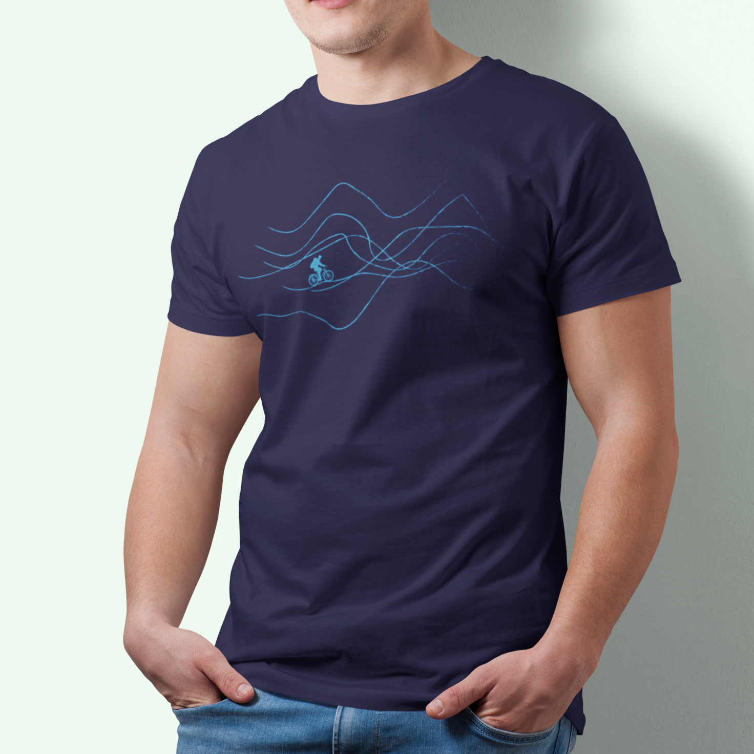 Vélo de mont-âne-T-shirt homme/unisexe