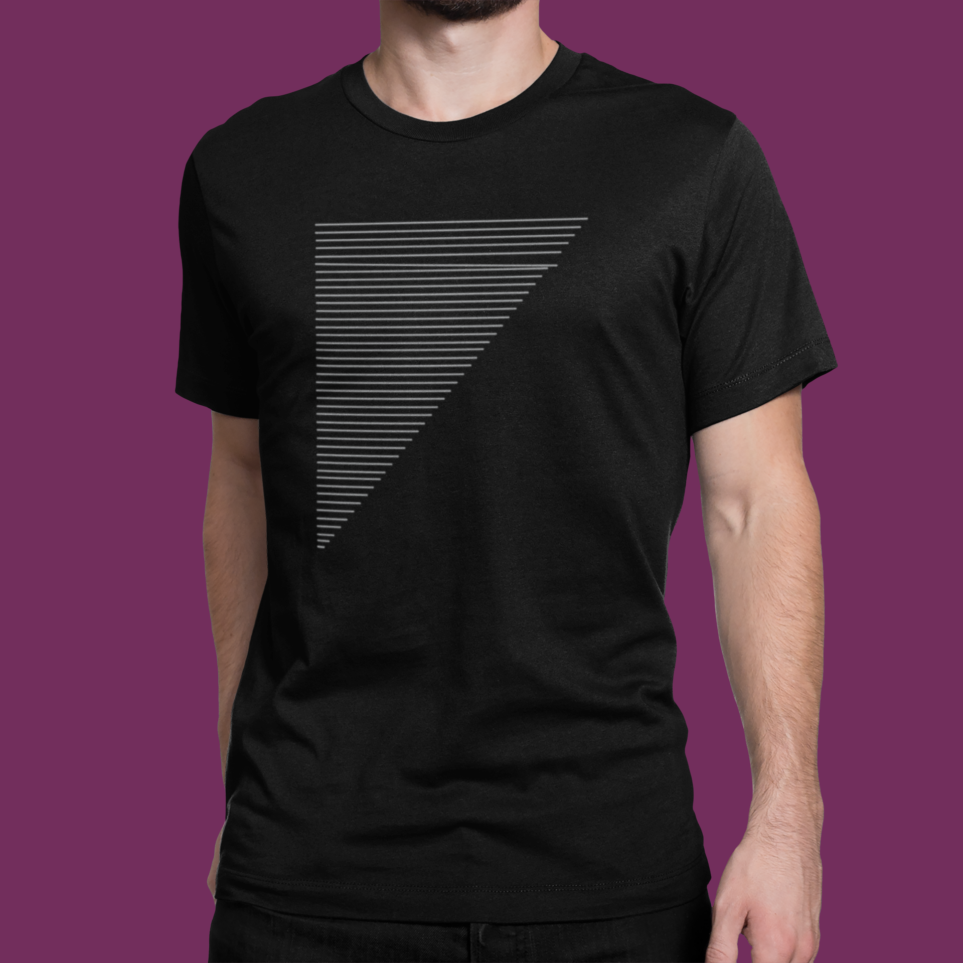 Trianligne - T-shirt homme/unisexe